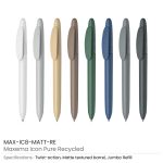 Recycled-Pens-Icon-Pure-MAX-IC8-MATT-RE-allcolors-1.jpg