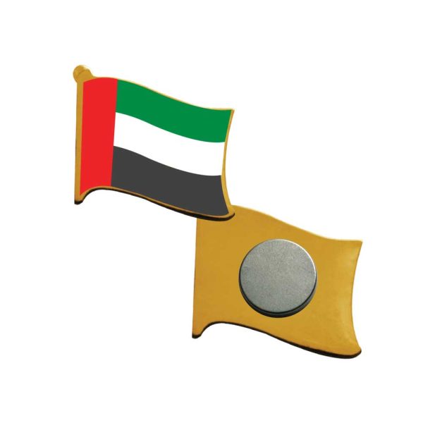 Flag badge with magnet