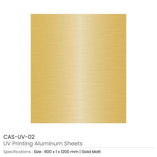 Matt Gold Aluminum Sheet for UV Print