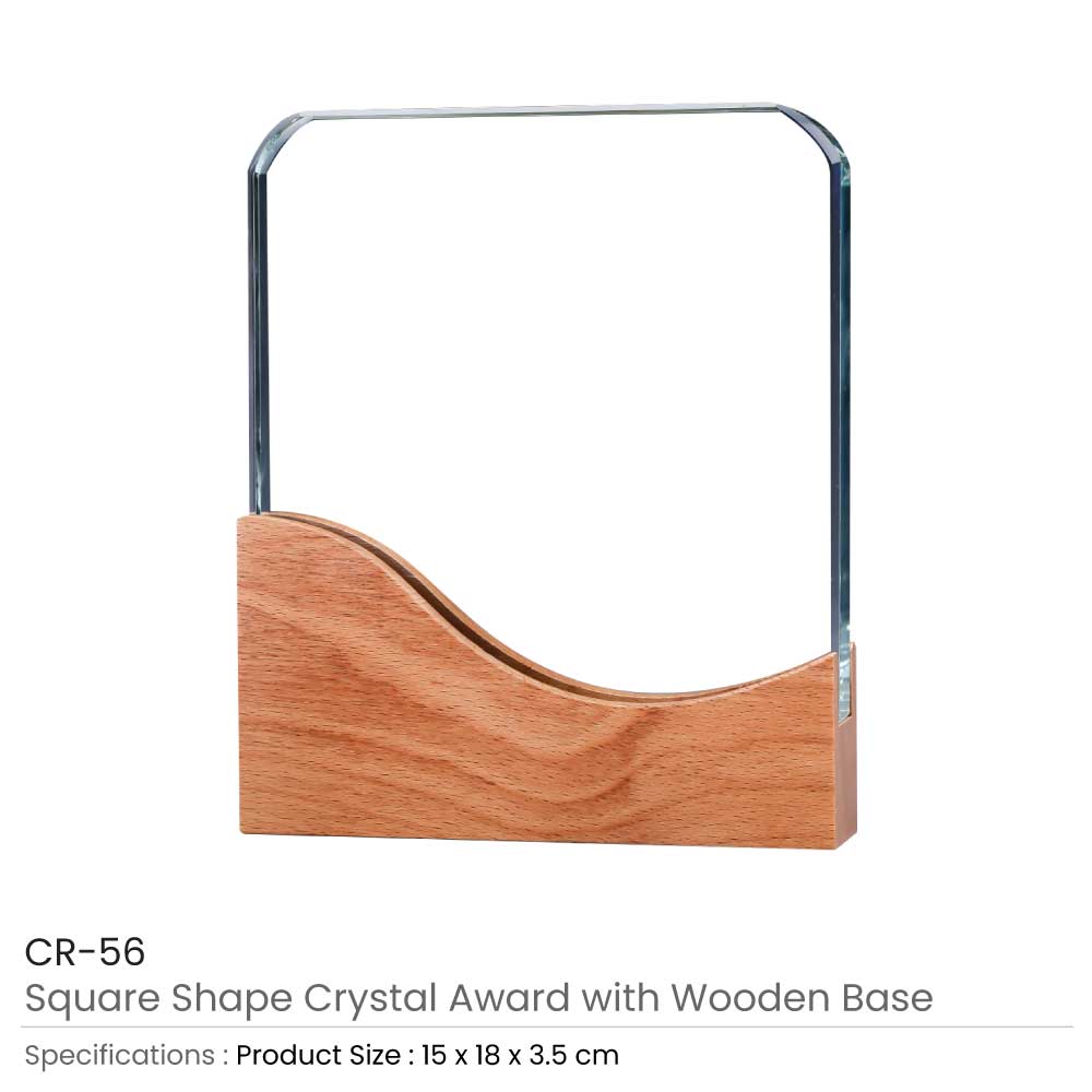 Square-Crystal-Award-with-Wooden-Base-CR-56