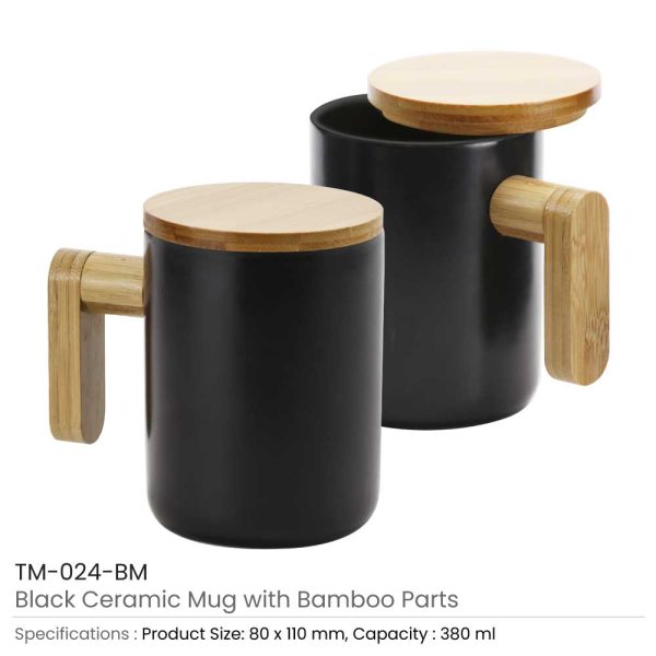 Black Ceramic Coffee Mugs