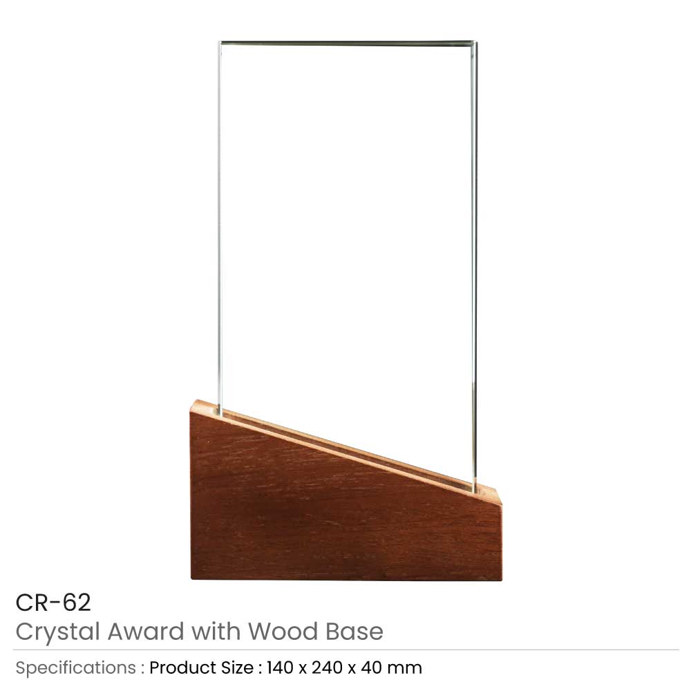 Crystal-Award-with-Wood-Base-CR-62-Details