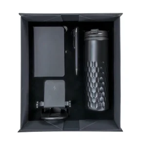 Promotional Gift Sets in Black Magnetic Closure Gift Box - Image 4